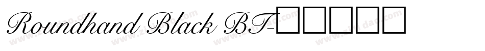 Roundhand Black BT字体转换